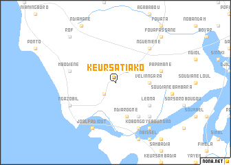 map of Keur Satiako