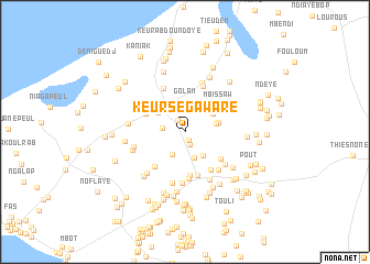 map of Keur Sèga Waré