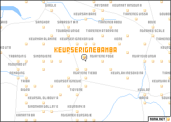 map of Keur Sérigne Bamba