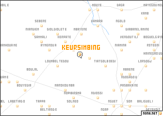 map of Keur Simbing