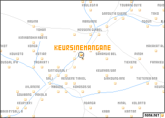 map of Keur Siné Mangane