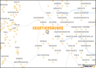 map of Keur Tiem Savaré