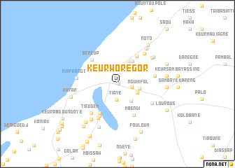 map of Keur Woré Gor