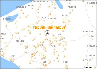 map of Keur Yakham Ndiaye