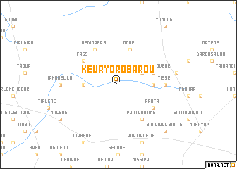 map of Keur Yoro Barou