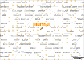 map of Keustrijk