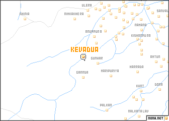 map of Kevadūa