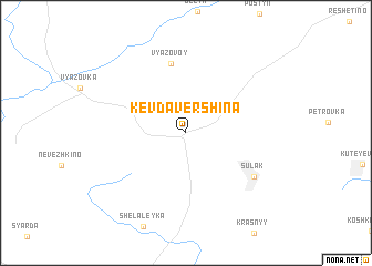 map of Kevda-Vershina