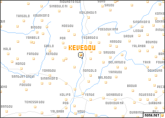 map of Kévédou