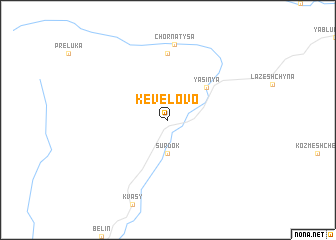 map of Kevelovo