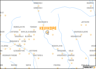 map of Kevikopé