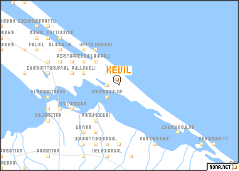 map of Kevil