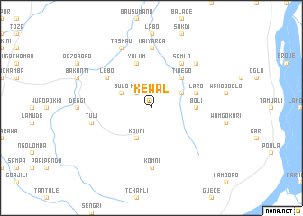 map of Kewal