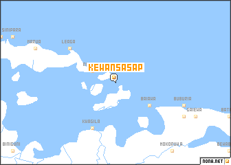 map of Kewansasap