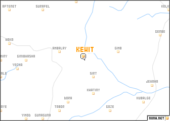 map of Kʼewit