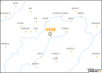 map of Kewo