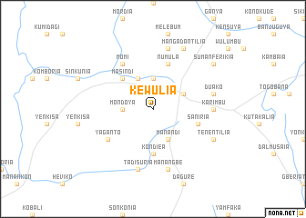 map of Kewulia