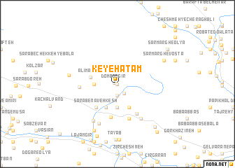 map of Key-e Hātam