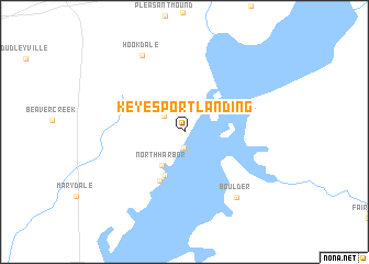 map of Keyesport Landing