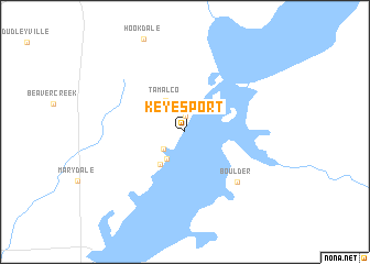 map of Keyesport