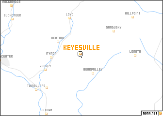 map of Keyesville