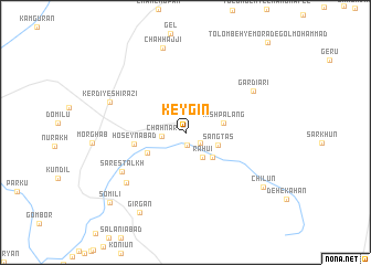 map of Key Gīn