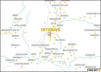 map of Keykāvūs