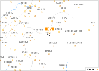 map of Keyo