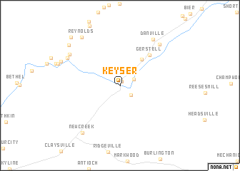 map of Keyser
