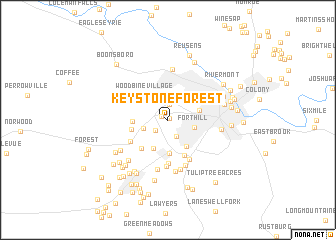 map of Keystone Forest