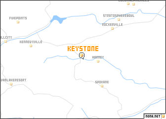 map of Keystone