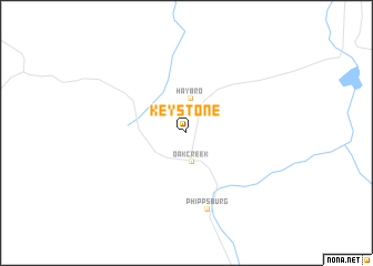 map of Keystone