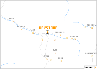 map of Keystone