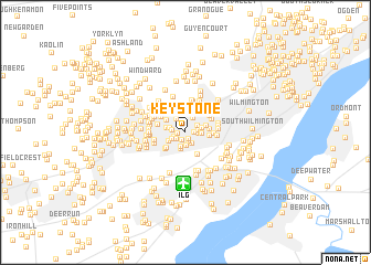 map of Keystone