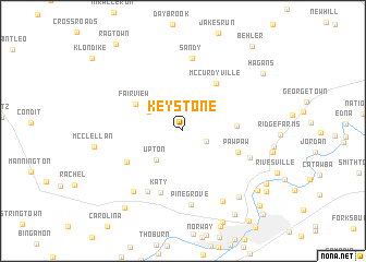 map of Keystone