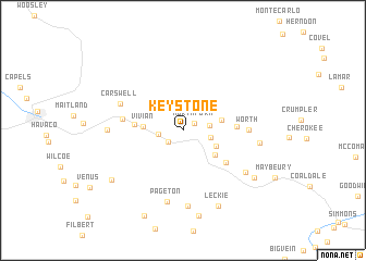 map of Keystone
