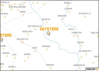 map of Keystone