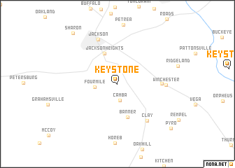 map of Keystone