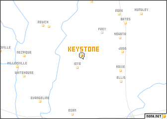 map of Keystone