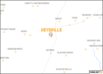 map of Keysville