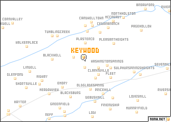 map of Keywood