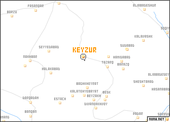 map of Keyzūr