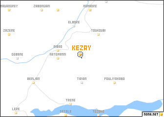 map of Kézay