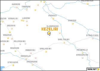 map of Keželiai