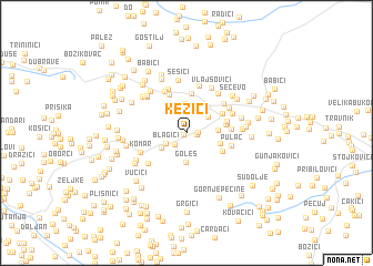 map of Kezići