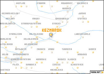 map of Kežmarok