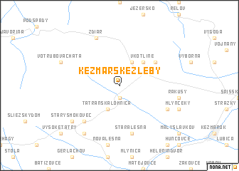 map of Kežmarské Žleby