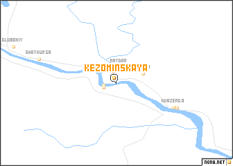 map of Kezominskaya