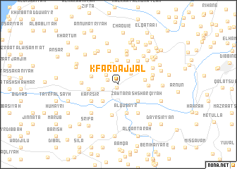 map of Kfar Dajjâl