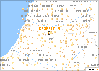 map of Kfar Floûs